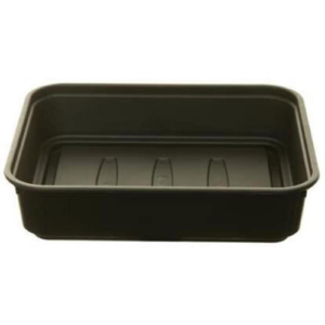 Whitefurze 22cm Small Gravel Tray Black Black Plastic Gravel Tray for Seed Propagation