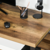 Brown wood effect HOMCOM office desk 120cm