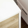 HOMCOM TV unit cable management and media storage