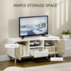HOMCOM TV unit open storage shelf for media equipment