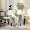 HOMCOM armchair with wooden frame and legs