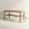 HOMCOM coffee table spacious tabletop 90cm
