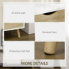 HOMCOM modern TV stand with spacious storage drawer