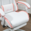 Pink Vinsetto racing gaming chair for gaming room home office or study