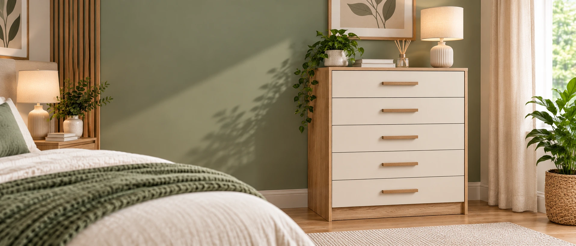 Bedroom Drawers sage bedding clacton