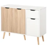 HOMCOM Scandinavian sideboard with storage cupboards