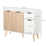 Modern Nordic hallway storage cabinet
