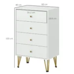 Modern chest of drawers with spacious storage drawers