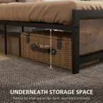 Rustic Industrial Bed Frame