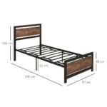 Single Bed Frame with Storage