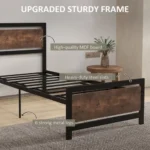 Single Bed with Headboard