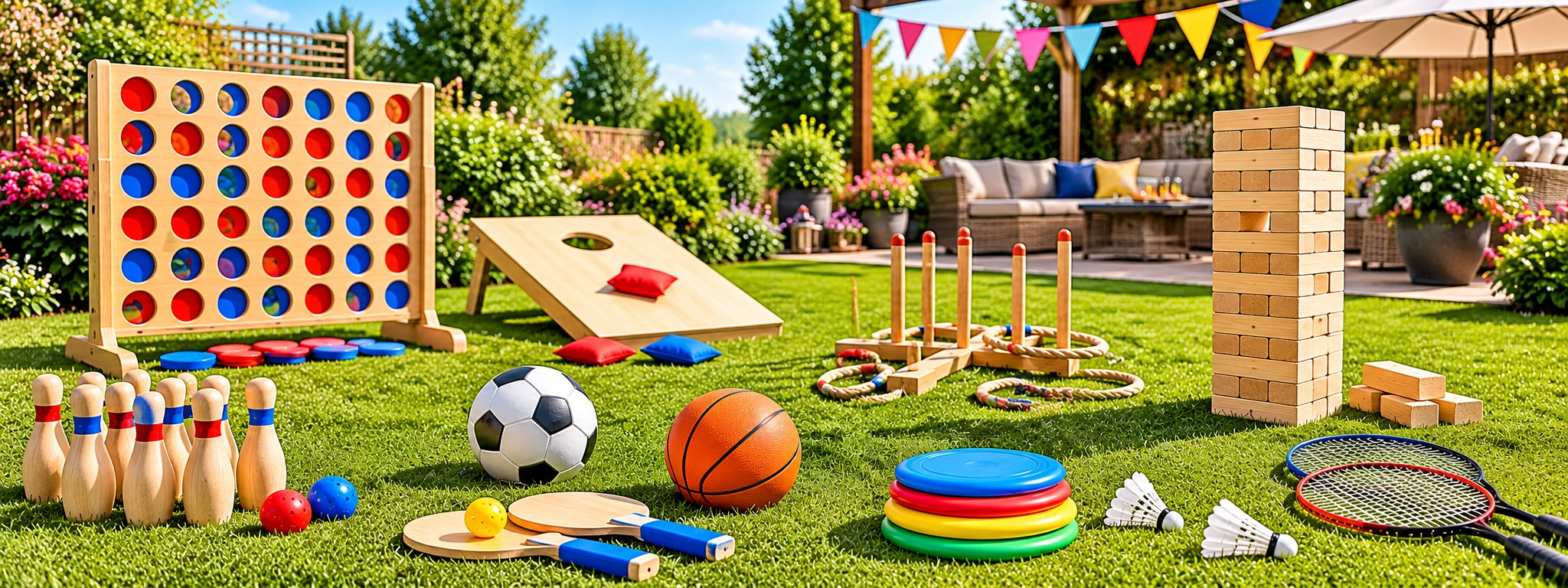 Discover outdoor games for family gatherings, summer parties and garden entertainment.