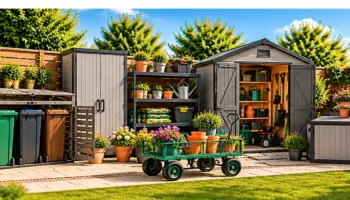 Keep garden tools, equipment and outdoor essentials organised.